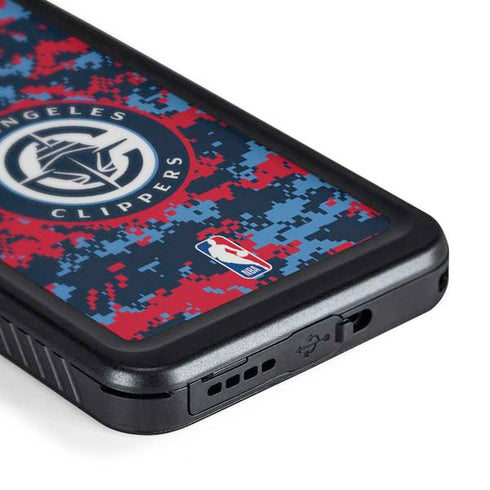 NBA LA Clippers Digi Camo Galaxy S24 Waterproof Case